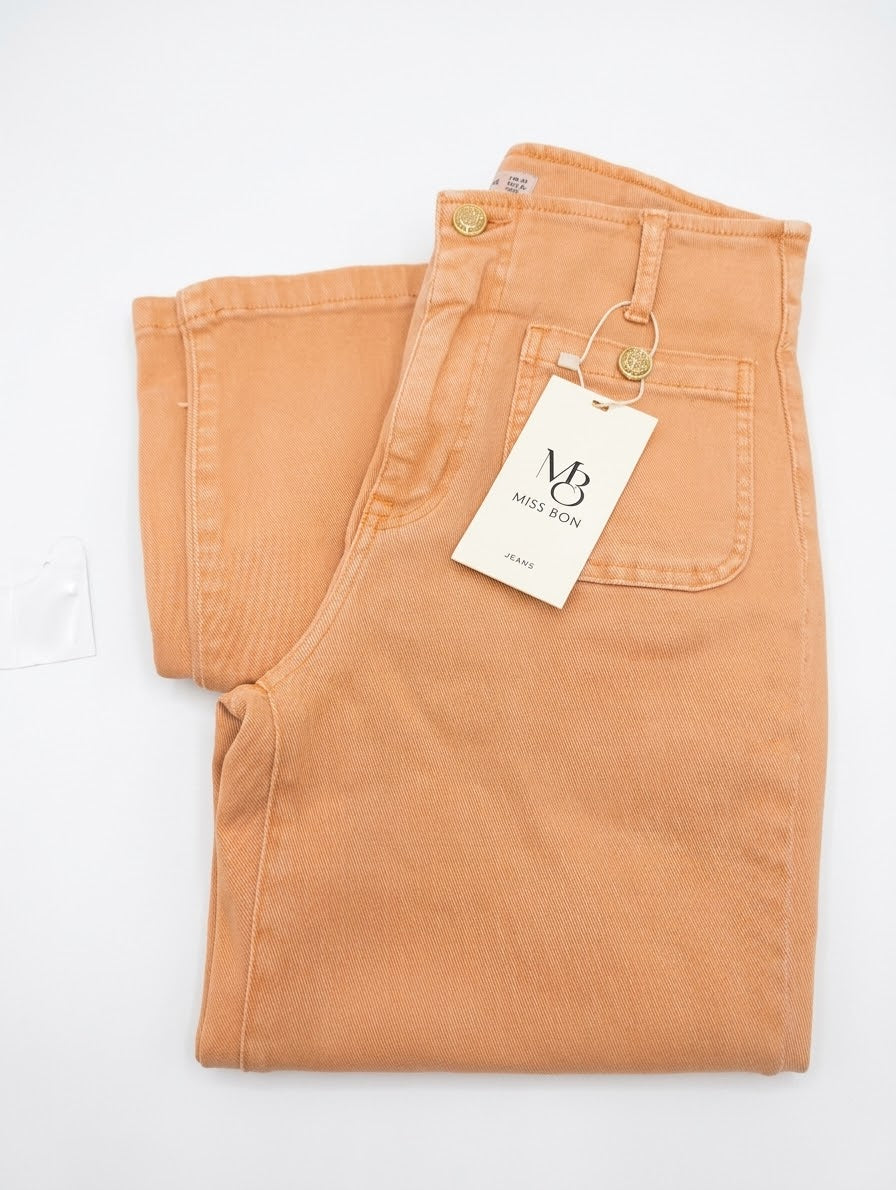 Jeans miss bon color melocotón