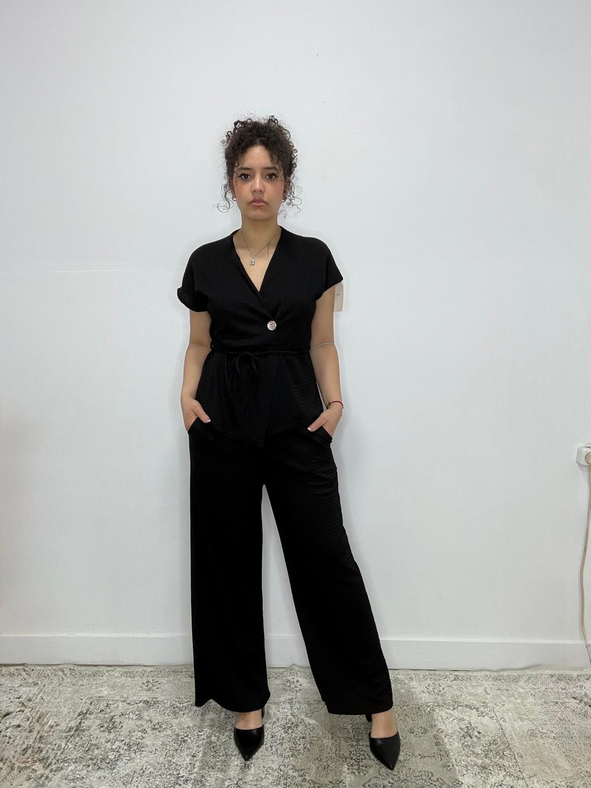 🖤 Mono Negro Elegancia Atemporal – Talla Única