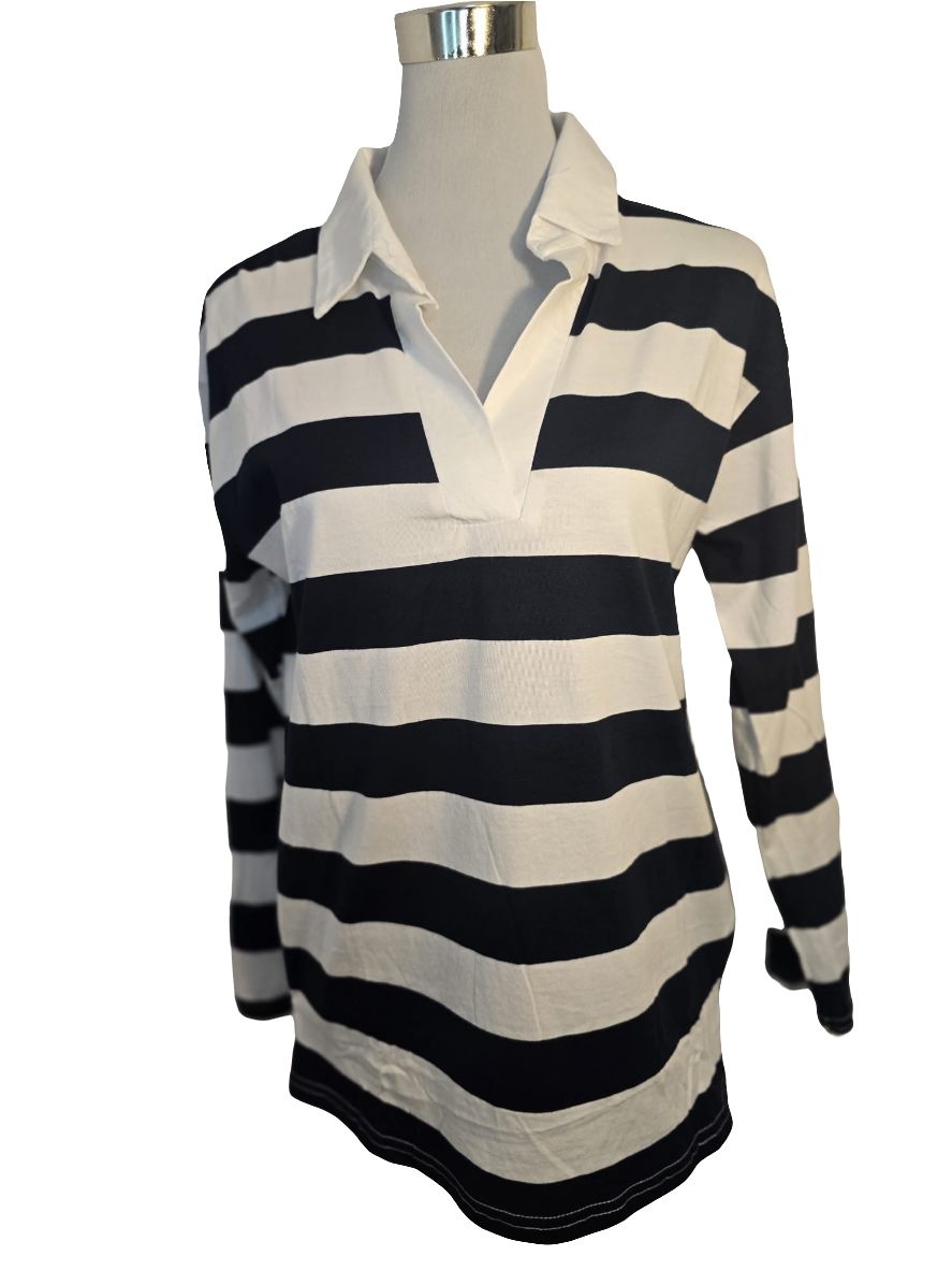 Playera/camiseta tipo polo estilo rugby