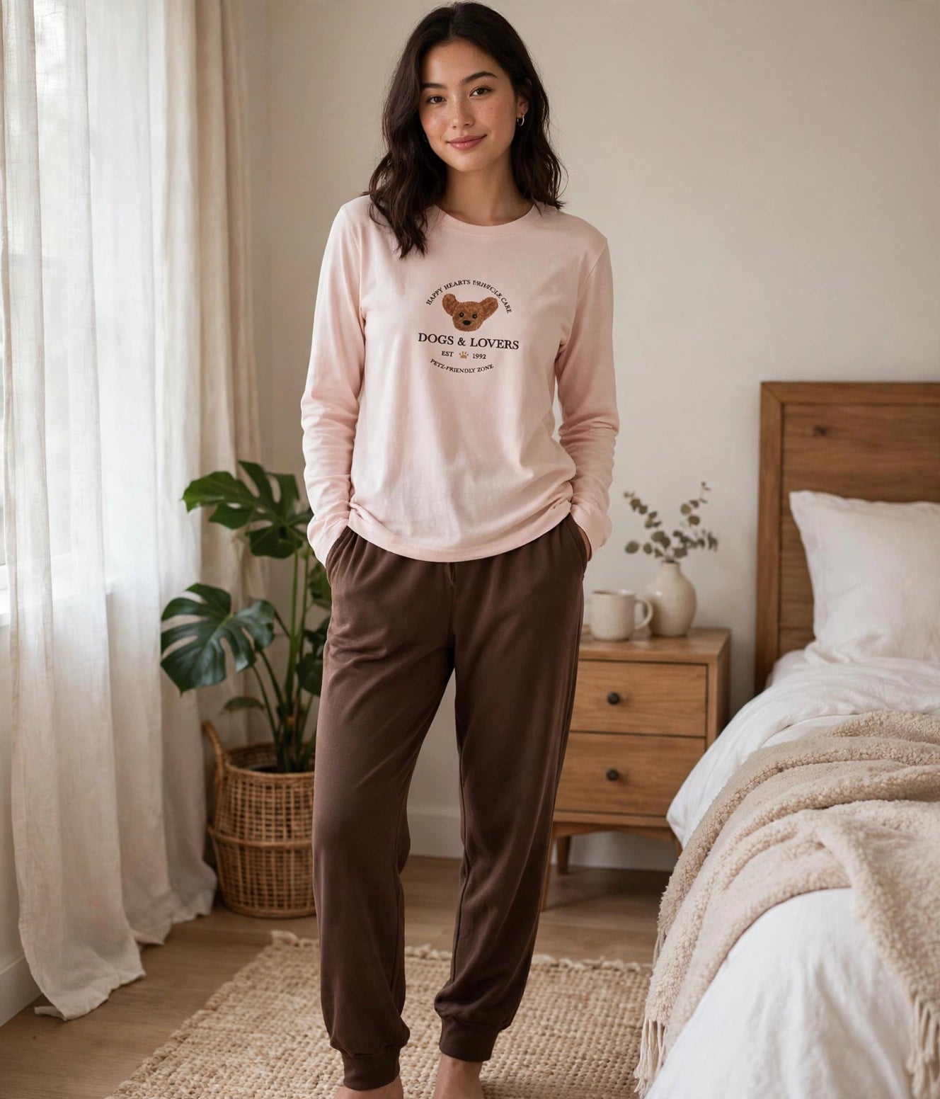 Pijama de 2 piezas, perfecto para estar en casa cómoda y con mucho estilo. ✨