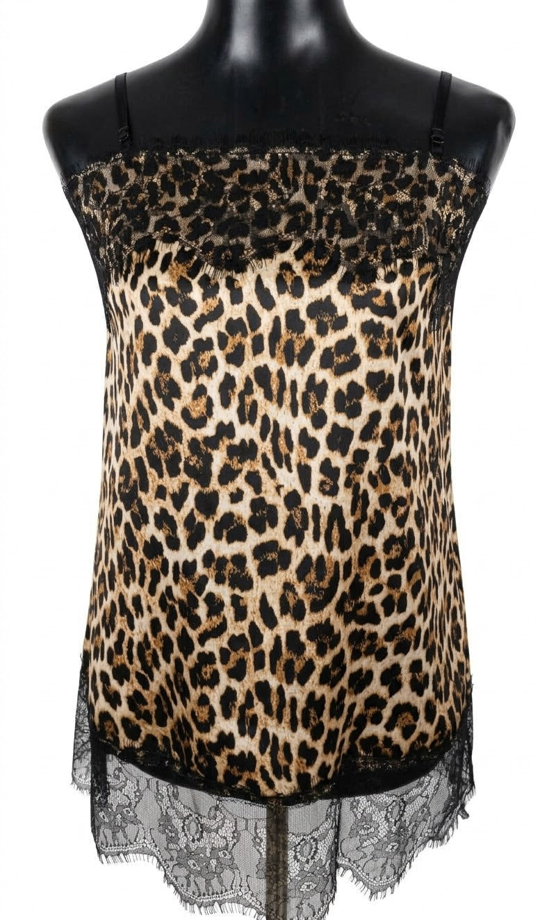 Blusa Lencera Leopard Lace – Talla Única (S-M)