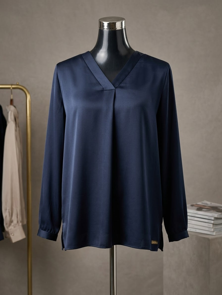 Blusa satinada  talla única