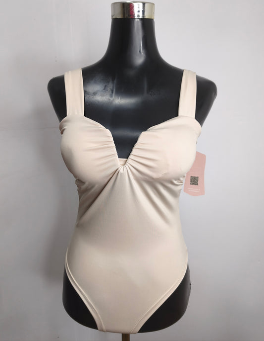 Body Talla Única con Copas Cuello V