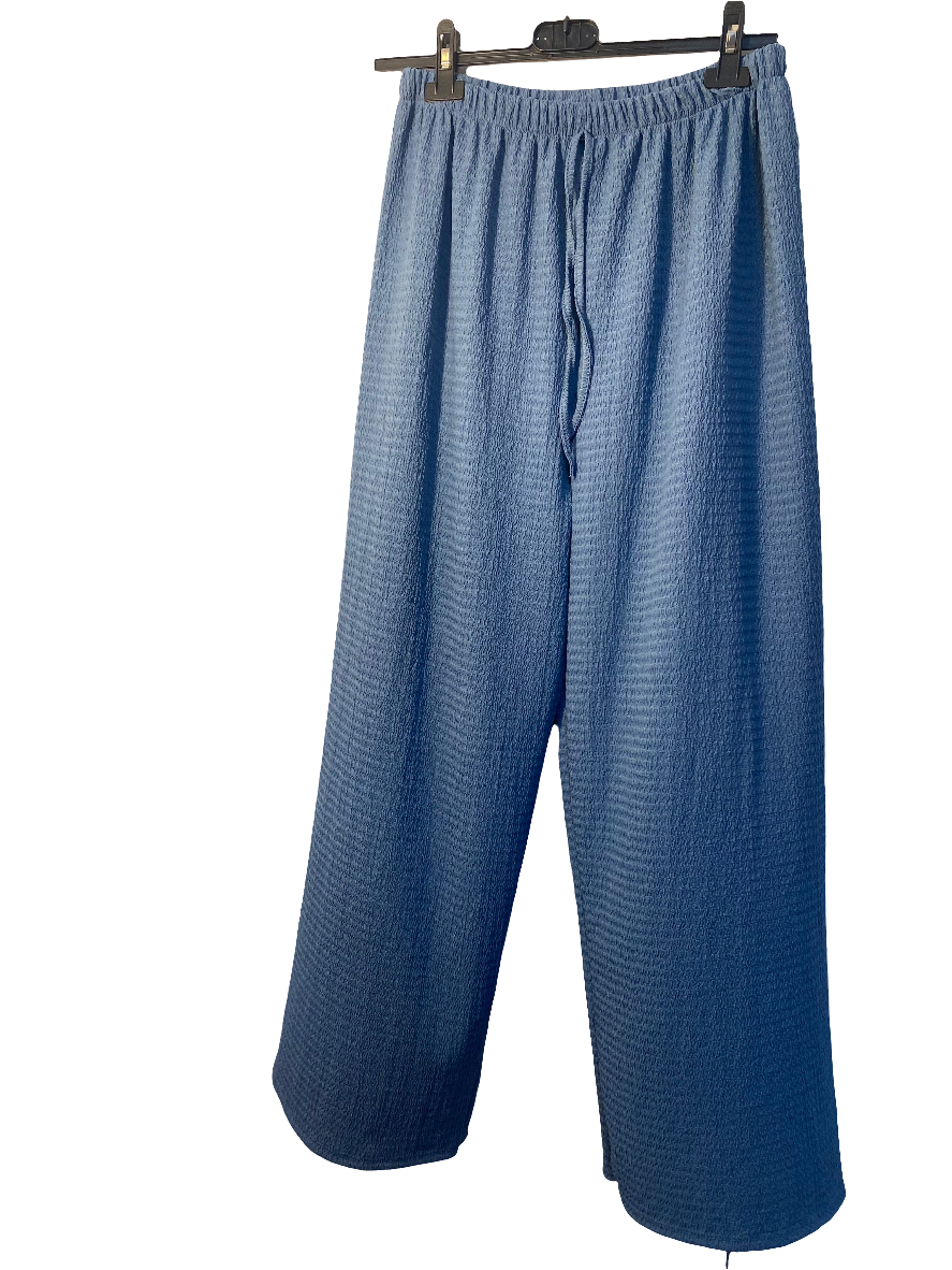 Conjunto otoño en color azul manga larga y pantalón largo