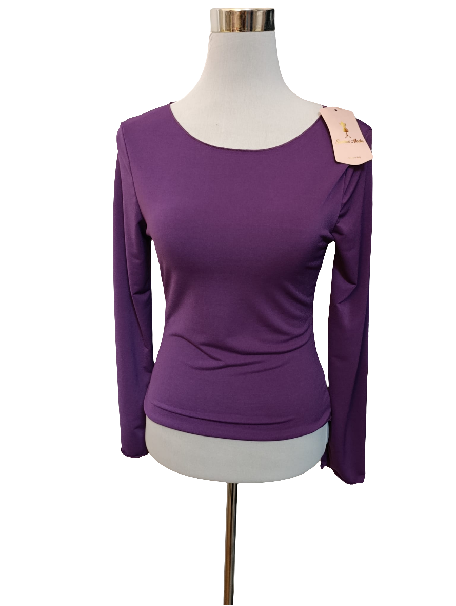 Blusa de manga larga cuello V